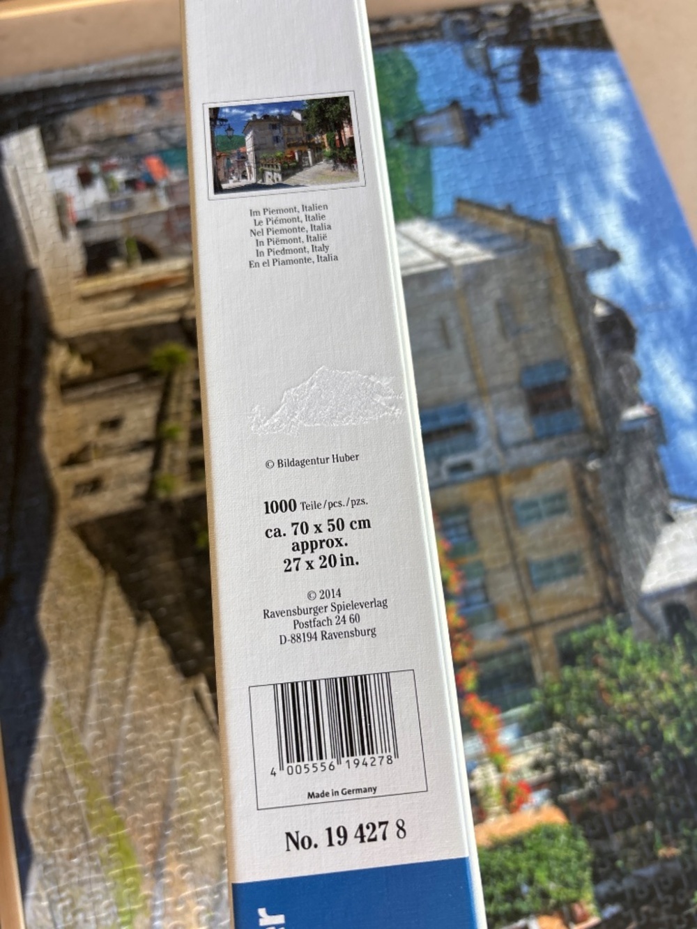 Ravensburger 1000 piece In Piedmont, Italy. - Picture 2 of 7